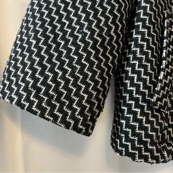 Sashimi Wool Blend Double Breasted Boxy Cut Coat - Size Medium - Picture 3 of 13